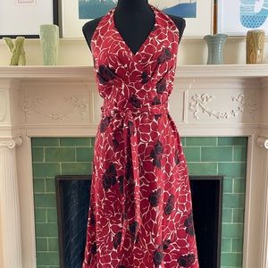 Ann Taylor halter silk dress